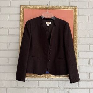 Vintage Talbots Textured Brown Blazer
